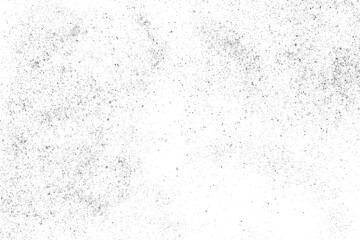 Distressed black texture. Dark grainy texture on white background. Dust overlay textured. Grain noise particles. Rusted white effect. Grunge design elements. Vector illustration, EPS 10. - obrazy, fototapety, plakaty