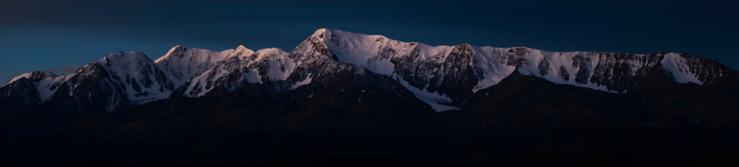 sunset in the mountains