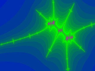 fractal lightning pink