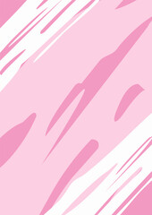 Abstract vector white and pink background. Vector sky background. Brush strokes. Template for cards, packaging, wallpaper, textiles and other uses.