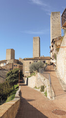 Italie, Toscane, San Gimignano - obrazy, fototapety, plakaty
