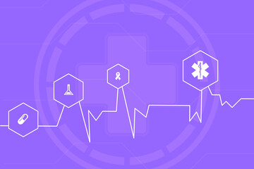 2d rendering Stock market online business concept. business Graph 