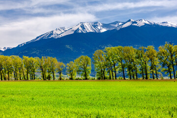 Obraz premium landscape with mountains and sky