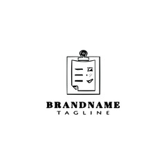 note logo icon design template vector illustration