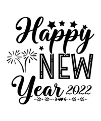 New Year Svg Bundle , Happy New Years svg , 2022 svg, Svg for Cricut , Silhouette , Layered SVG, Cut file for cricut , sublimation PNG