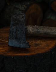 Axe for wood cutting