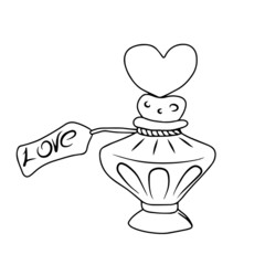 Vector children's design for backgrounds and fabrics, postcards, stickers. Bottle