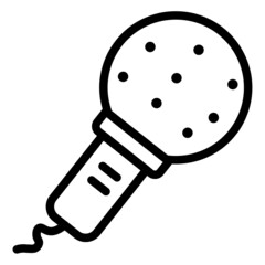 illustration of a person with a microphone