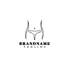 slimming logo cartoon icon vector template illustration