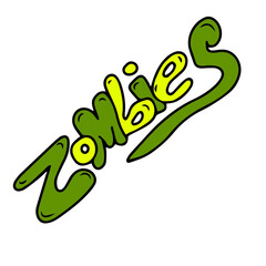 
Vector children's design for backgrounds and fabrics, postcards, stickers.Zombies for Halloween