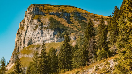 Beautiful alpine summer view at the famous Loser summit near Altaussee, Steiermark, Austria