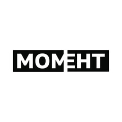 Logo from the word Moment in Cyrillic