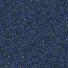 Blue seamless pattern with different arrows