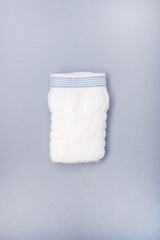 White medical panties for women after childbirth.