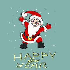 Vector children's design for backgrounds and fabrics, postcards, stickers. New Year