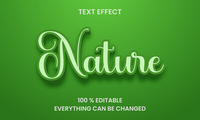 Nature text effect 
