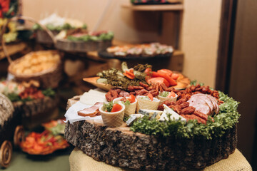 Snack table setting