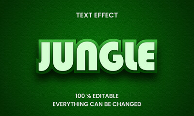 Jungle text effect design
