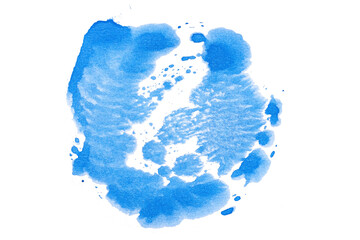 abstract acrylic watercolor paint brush stroke texture isolated on white background for logo and...