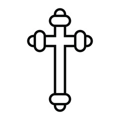 Cross icon vector set. Religion illustration sign collection. church symbol. jesus logo.