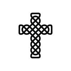 Cross icon vector set. Religion illustration sign collection. church symbol. jesus logo.