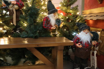 bright christmas decoration in Minsk