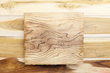 Old natural Wood plank on wooden surface