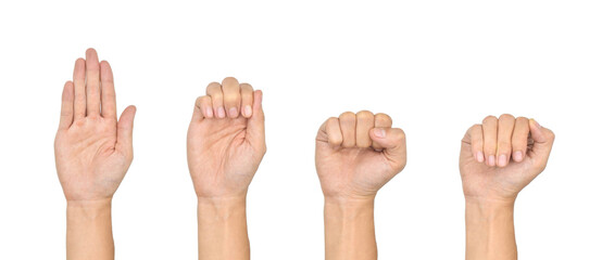 Hand closing exercises. Fingers, joints and hands health. Concept of hand care.
