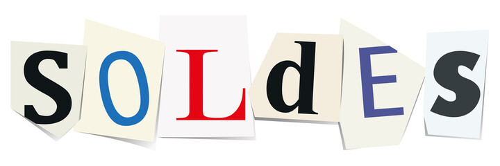 SOLDES LETTRES DIFFÉRENTES