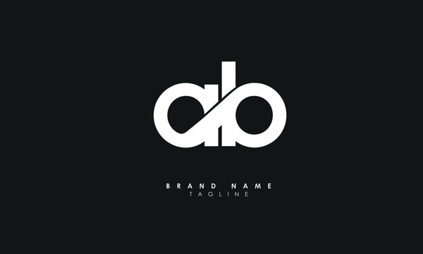 Alphabet letters Initials Monogram logo AB, BA, A and B