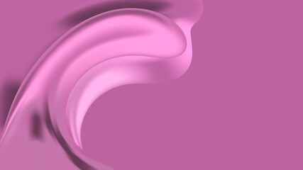 Abstract modern Pacific Pink background with fluid luminous wave. Trendy color. Luxury futuristic backdrop. Geometric modern digital wallpaper. Copy space. Beauty poster. Dusty rose color.