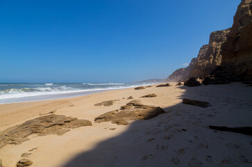 Beautiful beach in Sao Martinho do Porto