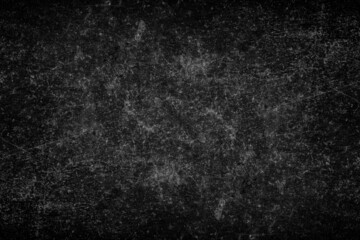 Heavy scratches and spots texture on a black metal sheet for background