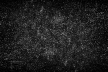 Heavy scratches and spots texture on a black metal sheet for background