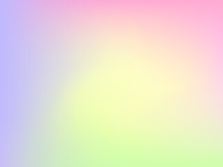 Blurred gradient background. Creative  vector illustration. Holographic spectrum for the cover. Blue, pink, yellow tones