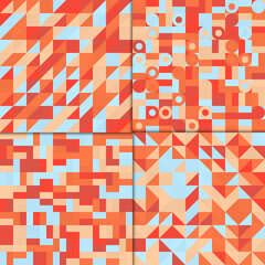 Abstract geometric pattern set background