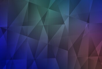 Obraz premium Light Blue, Red vector abstract polygonal pattern.