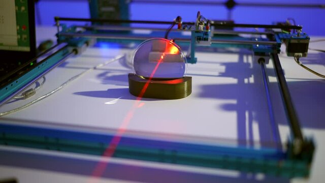 Experiments with a laser in a science laboratory