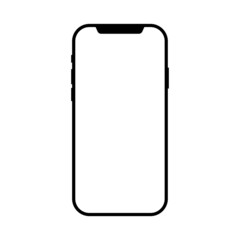 smartphone frame isolated on white background