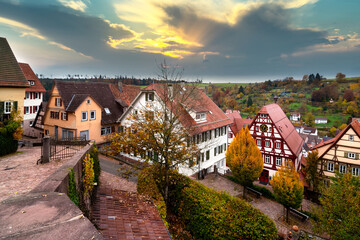 Fototapeta na wymiar Old town of Altensteig in Black Forest, Germany