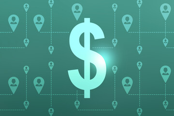 2d rendering usd Dollar symbol 
