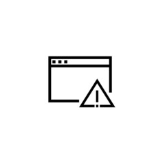 Warnings Related Vector Line Icons.