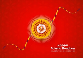 Beautiful raksha bandhan indian festival  card background
