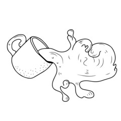 Vector children's design ,for postcard banner sticker, Coffee mug