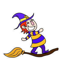 Vector children's design for backgrounds and fabrics, postcards.Funny Halloween party,pumpkin, ghost,skull,broom,bat,voodoo doll,Cauldron,witch hat