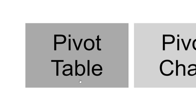 Cursor Slides Over and Clicks Pivot Table To Organize Spreadsheet. Mouse Pointer on Device Computer Monitor Screen Clicking Dynamic Tabe on Worksheet File For Company Business Assignment