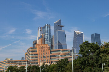 Obraz premium Modern Hudson Yards New York City Skyline