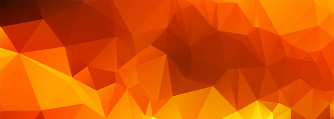 Abstract colorful polygon banner design