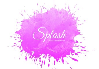 Pink watercolor splash texture background