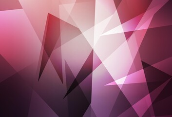 Obraz premium Dark Purple, Pink vector layout with lines, triangles.